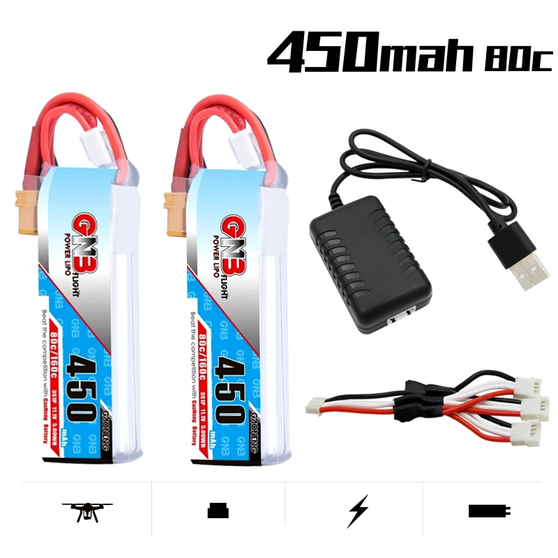 

Gaoneng GNB 11,1 V 450MAH 3S 80C/160C Lipo Батарея XT30U-F штекер Батарея для iFlight CineBee Крытый кино Whoop BetaFPV игрушка с дистанционным управлением Дрон с камерой