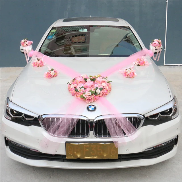 02 (8 pcs) 1 комплект искусственный цветок Свадебный Автомобильный декоративный набор романтические шелковые поддельные розовые цветы пиона подарок на день Святого Валентина вечерние принадлежности для фестиваля - Цвет: 02 (8 pcs)