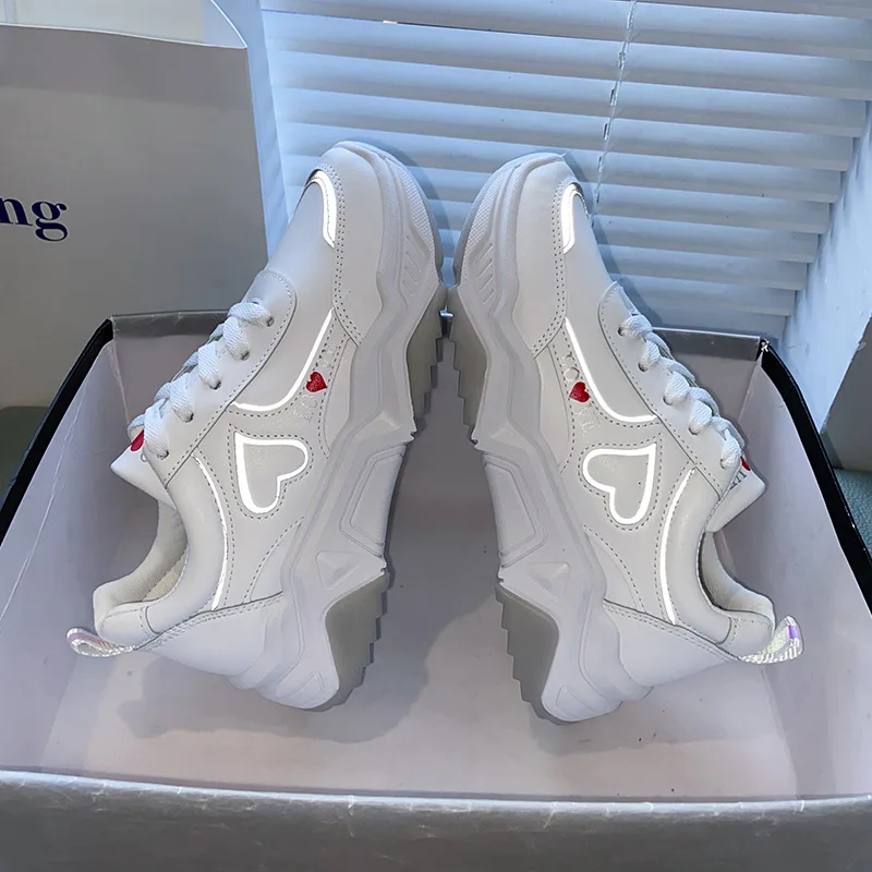

Women's Sports Shoes Platform Shoes Breathable Mixed Colors Tennis Female Casual Running Chunky Sneakers Summer Shoes For Women