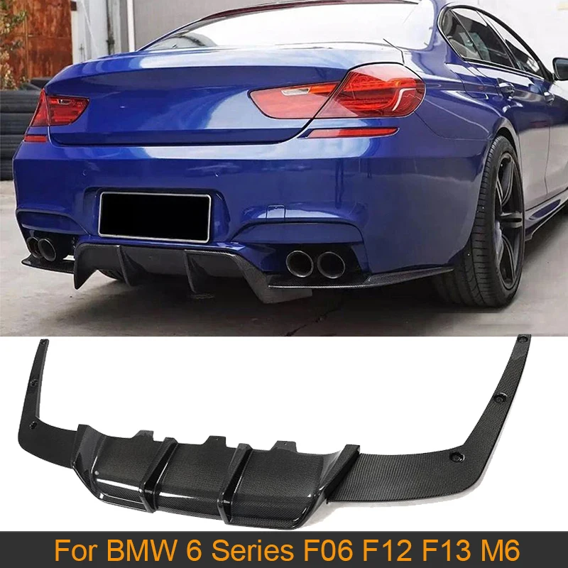 Губа диффузора для заднего бампера из углеродного волокна BMW 6 серии F06 F12 F13 M6 2012 2016