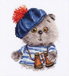 

Наборы для вышивки крестиком TD, комплект для вышивки крестиком, маленький медведь Explorer Hunter с телескопическим биноклем, кошка, котенок, собак...