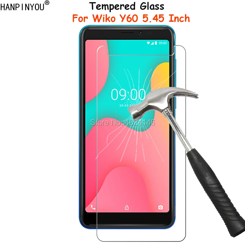 Для Wiko Y60 5 45 &quotPremium переднее закаленное стекло Защита для экрана ультратонкая