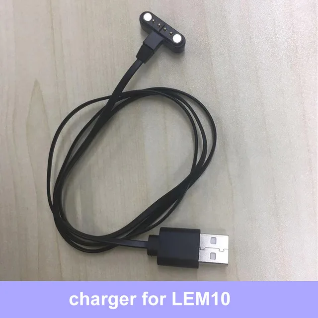 LEMFO LEM10 Смарт-часы аксессуары зарядный кабель протектор экрана кожаный ремешок Замена для LEM10 - Цвет: LEM10 charger cable