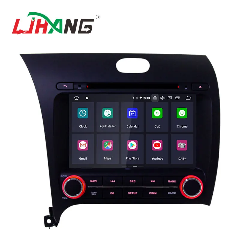 Автомобильный DVD плеер LJHANG 8 дюймов Android 10 для Kia CERATO K3 FORTE 2013 2014 2015 2016 Wi Fi