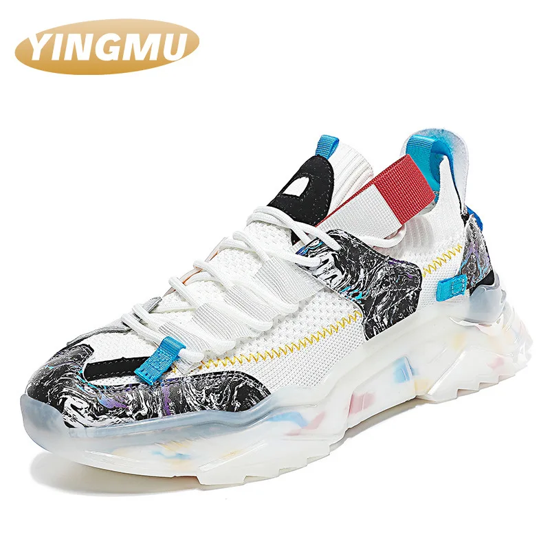 

Summer big men's shoes fashion casual shoes breathable popcorn sneakers thick soles Male sneakers male shoes fashion sneakers