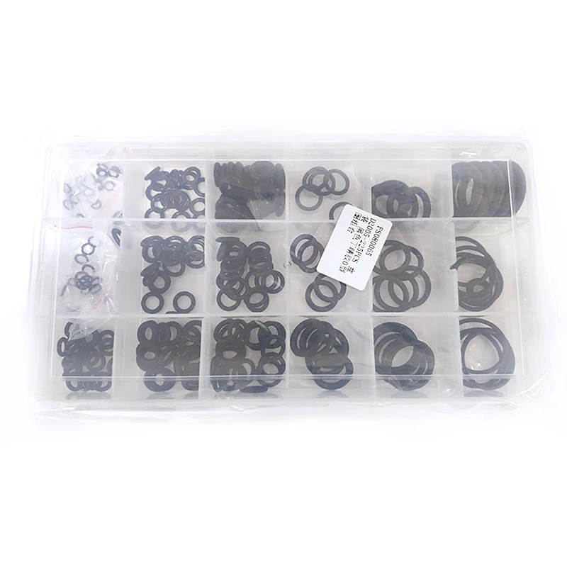 

225pcs/set Nitrile Rubber Gaskets o-ring kit black seal o ring gaskets set Waterproof NBR Seal Ring High Quality For Car Gasket
