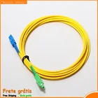 10 шт. SC APC к SC UPC SC патч-корд Simplex 3,0 мм одномодовый волоконный соединительный кабель Перемычка 1 м 2 м 3 м 5 м 10 м