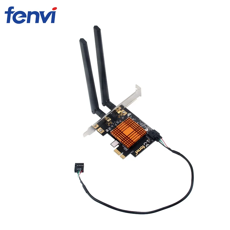 Fenvi Настольный 1200 Мбит/с Беспроводной двухдиапазонный Bluetooth 4,2 PCIe Wi-Fi адаптер Intel 8260 WiFi сетевая карта 802.11ac 2,4G/5 ГГц - Цвет: Package C