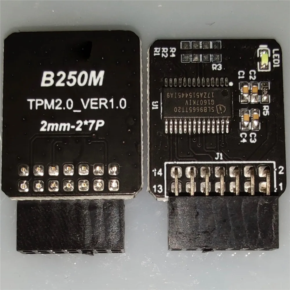 

Модуль защиты платформы MSI B250M Win11, запасной модуль TPM2.0, TPM 14Pin 2*7P, модуль безопасности