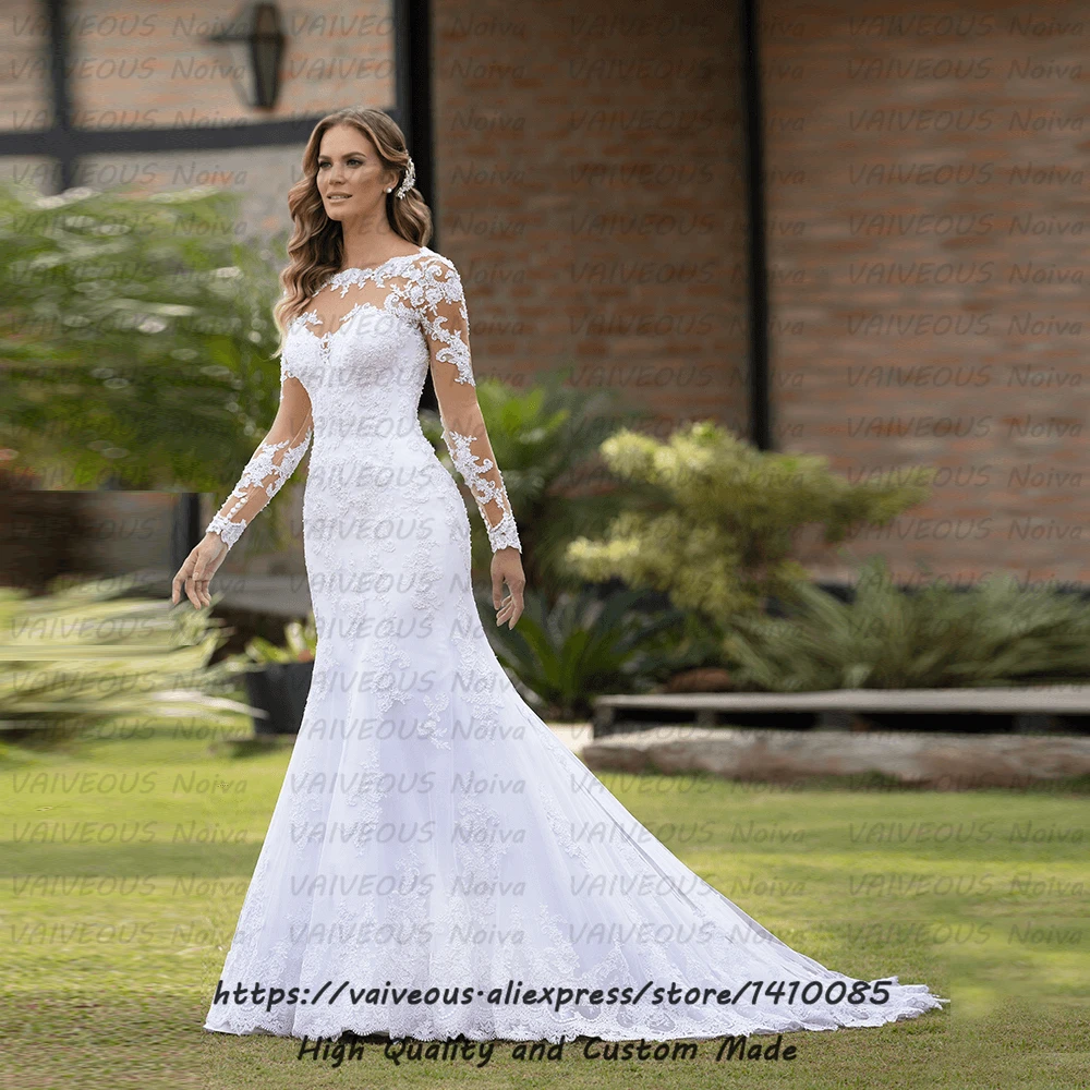 Vestido de Novia сексуальное свадебное платье Boho 2020 Brautkleid модное кружевное с длинным