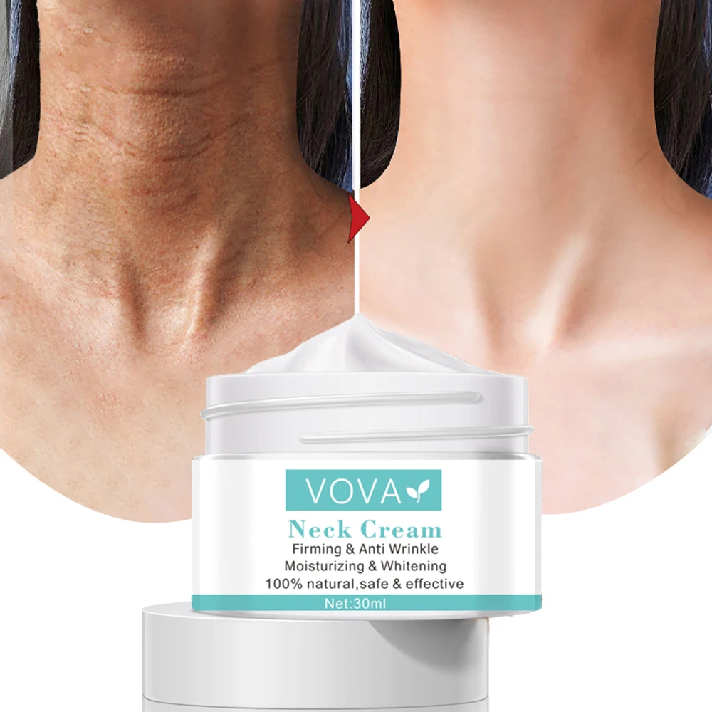 

VOVA Neck Cream Firming Lighten Skin Tighten Neck Cream Neckline Erasing Anti Aging Wrinkle Whitening Cream Neck Care Cream 30g