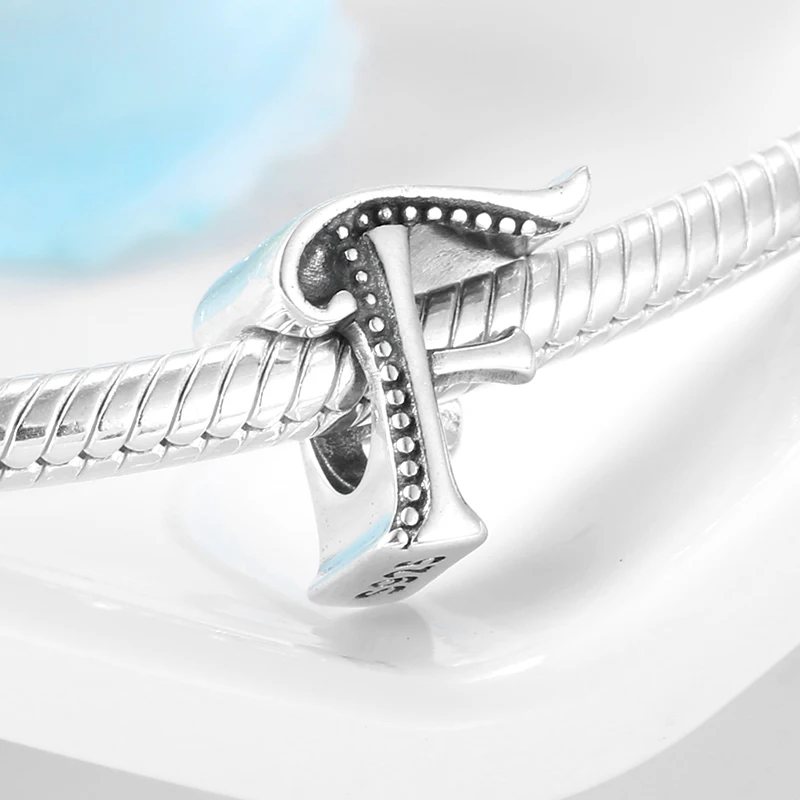 Подвеска-бусина для браслета серебристого цвета | Украшения и аксессуары