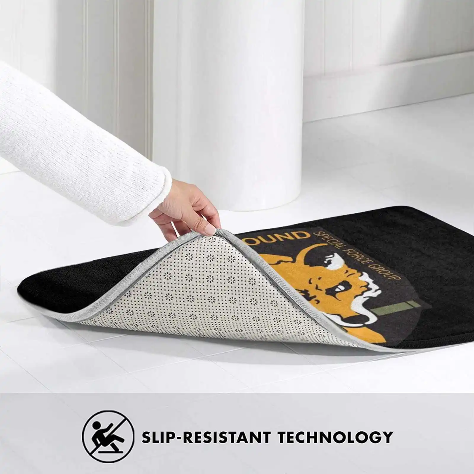 Foxhound Мягкий Нескользящий 3D коврик с эмблемой подушка для видеоигр металлическая