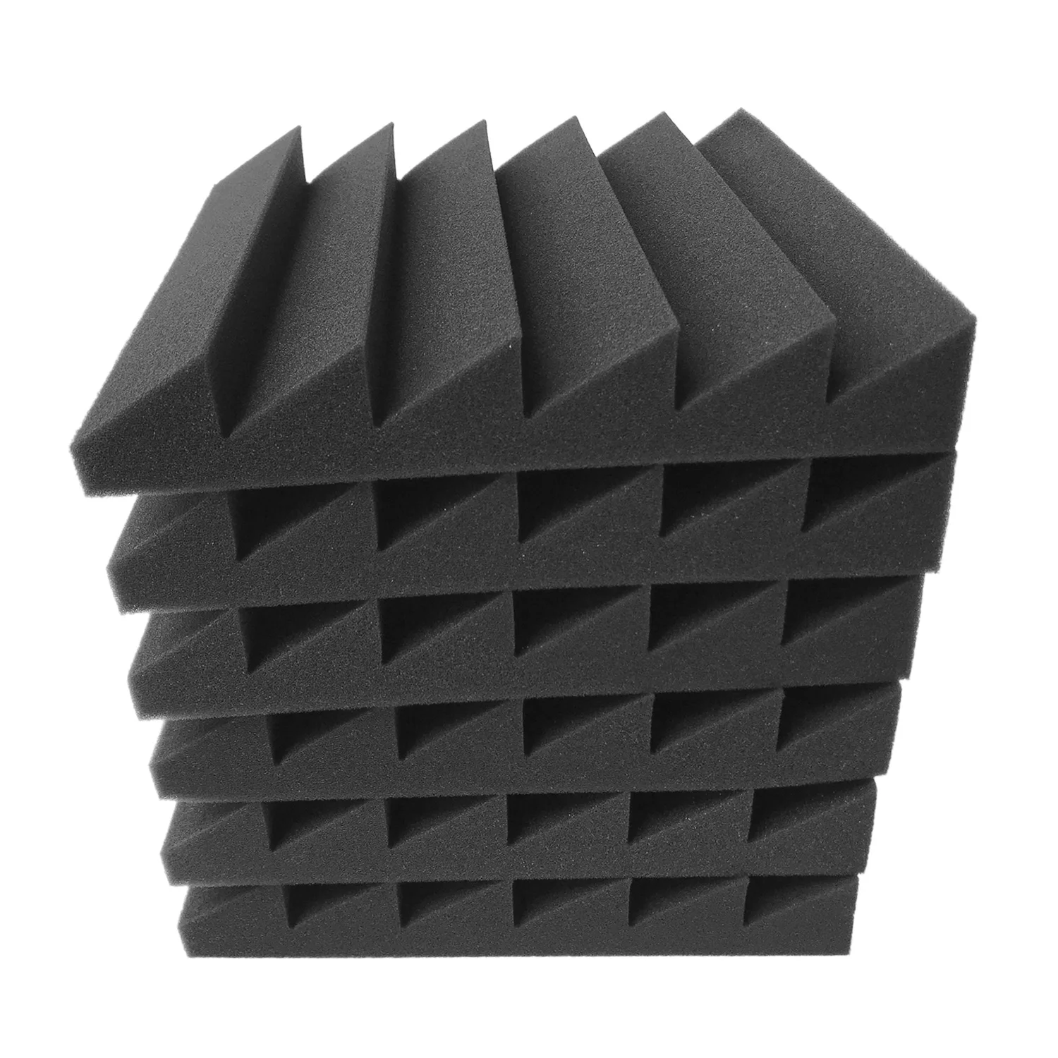 

12pcs 12*12 inch High Density Studio Acoustic Foams Panels Sound Insulation Foam Fire Retardant for Studio KTV Broadcast Theater