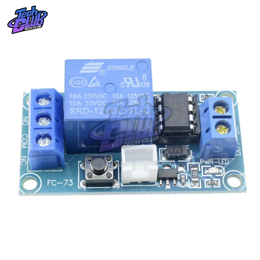 Одноканальный релейный модуль 12 В с блокировкой бистируемого переключателя