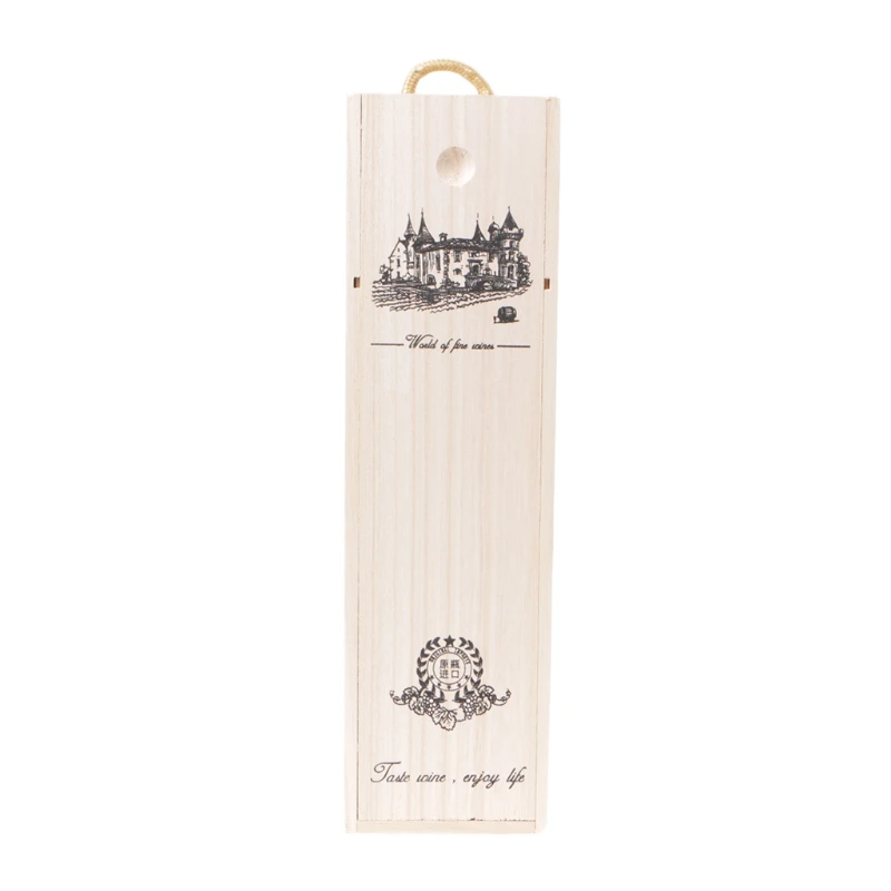 2021 New High-Quality Custom-Made Pine Wood Red Wine Carrier Gift Packing Box | Дом и сад