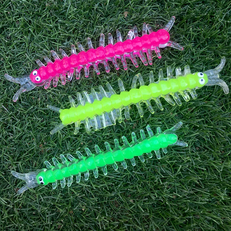 

4pcs Colorful TPR Centipede Toy Halloween Party Interesting Horror Vent Squishy Spoof Gadget