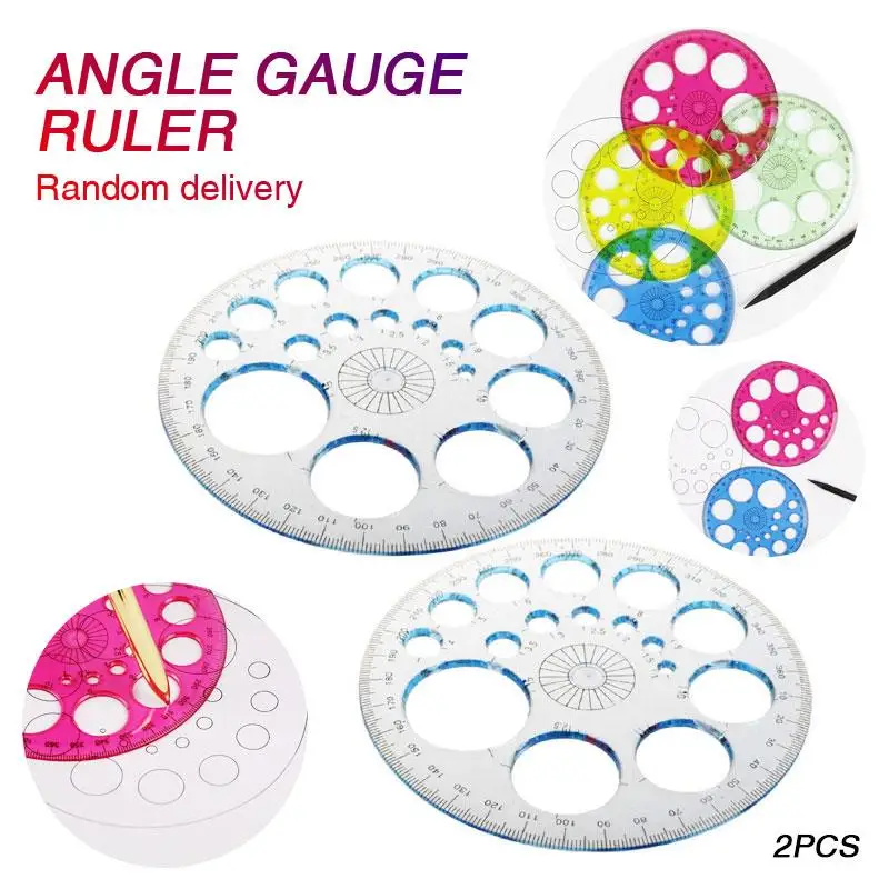 Многофункциональная профессиональная пластиковая линейка под углом 360 градусов