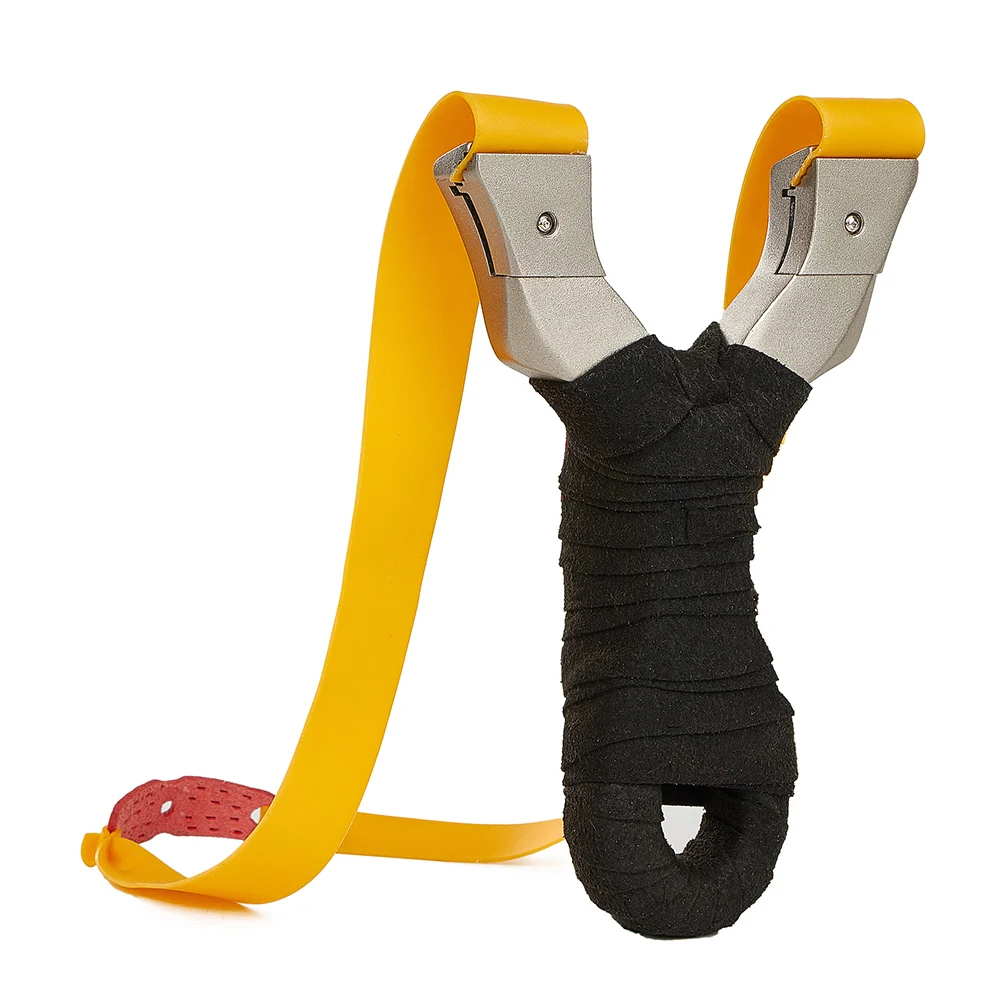 Новая Профессиональная плоская кожаная Рогатка из нержавеющей стали для