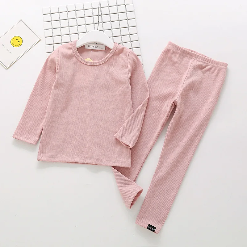 2018 Новая модная Пижама для маленьких девочек детская одежда мальчиков осенне