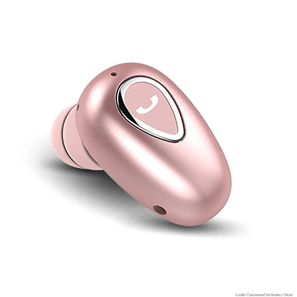 Pink Мини Bluetooth наушники беспроводные наушники-вкладыши мини спортивные невидимые стерео эргономичный дизайн для спорта на открытом воздухе автомобиля вождения телефона спорта - Цвет: Pink