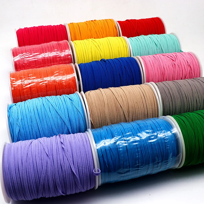 1 трубка 3 мм цветная эластичная лента нейлоновая силиконовая резиновая Бытовая