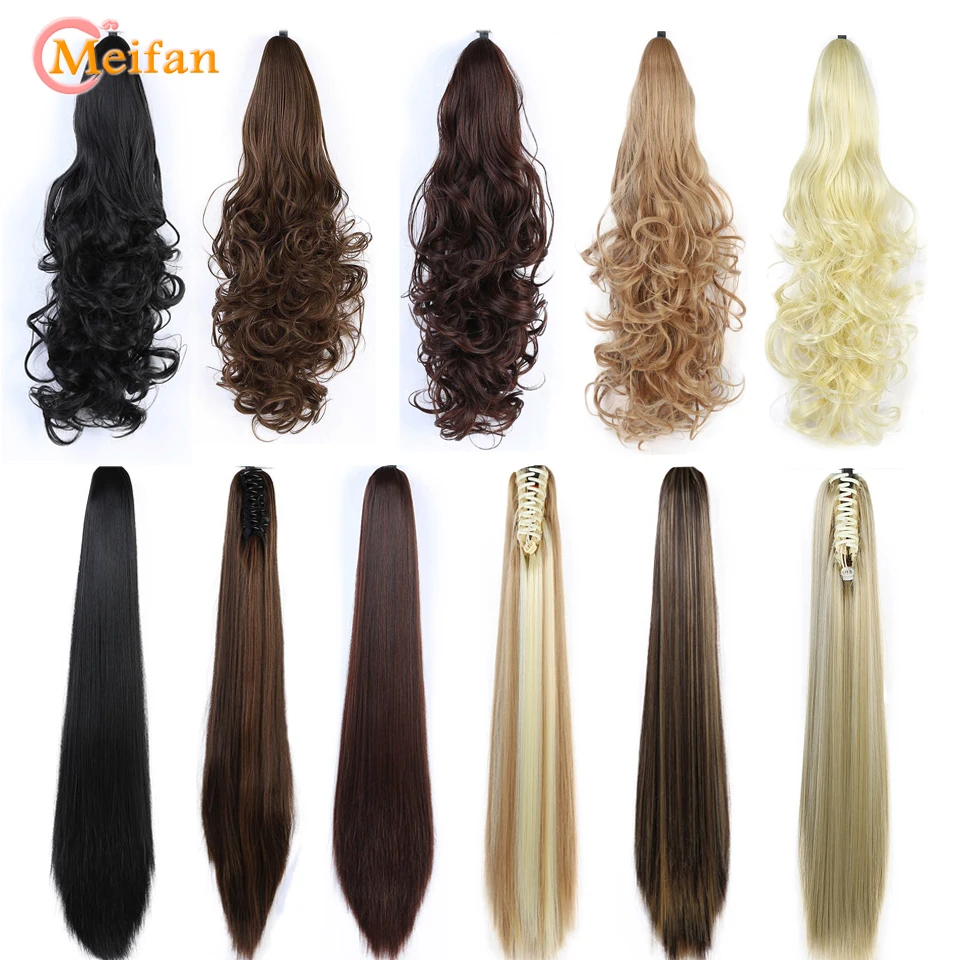 MEIFAN синтетический конский хвост для наращивания волос натуральный прямой