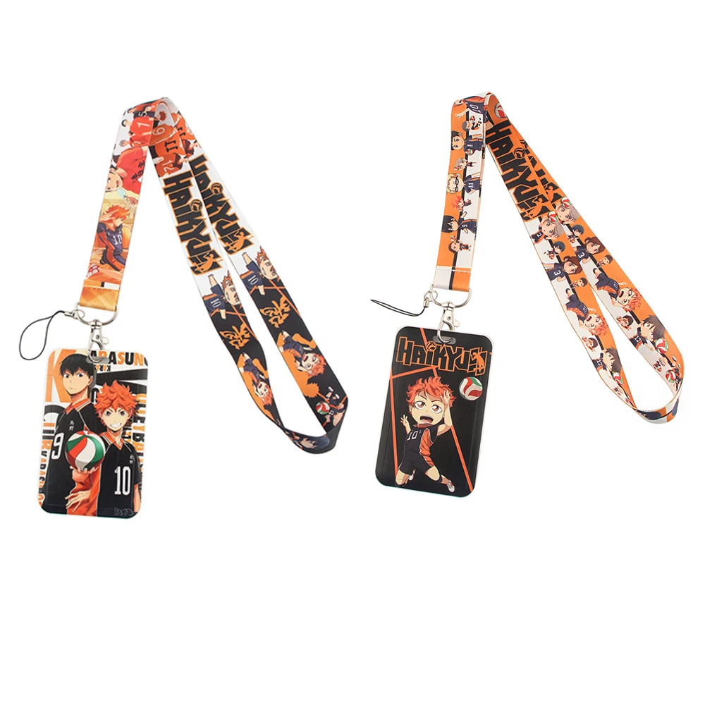 

BG673 Volleyball Boy Anime Lanyards For Keys Phone Neck Straps Hanging Rope Badge Holder Keychain Lanyard Rope Gifts