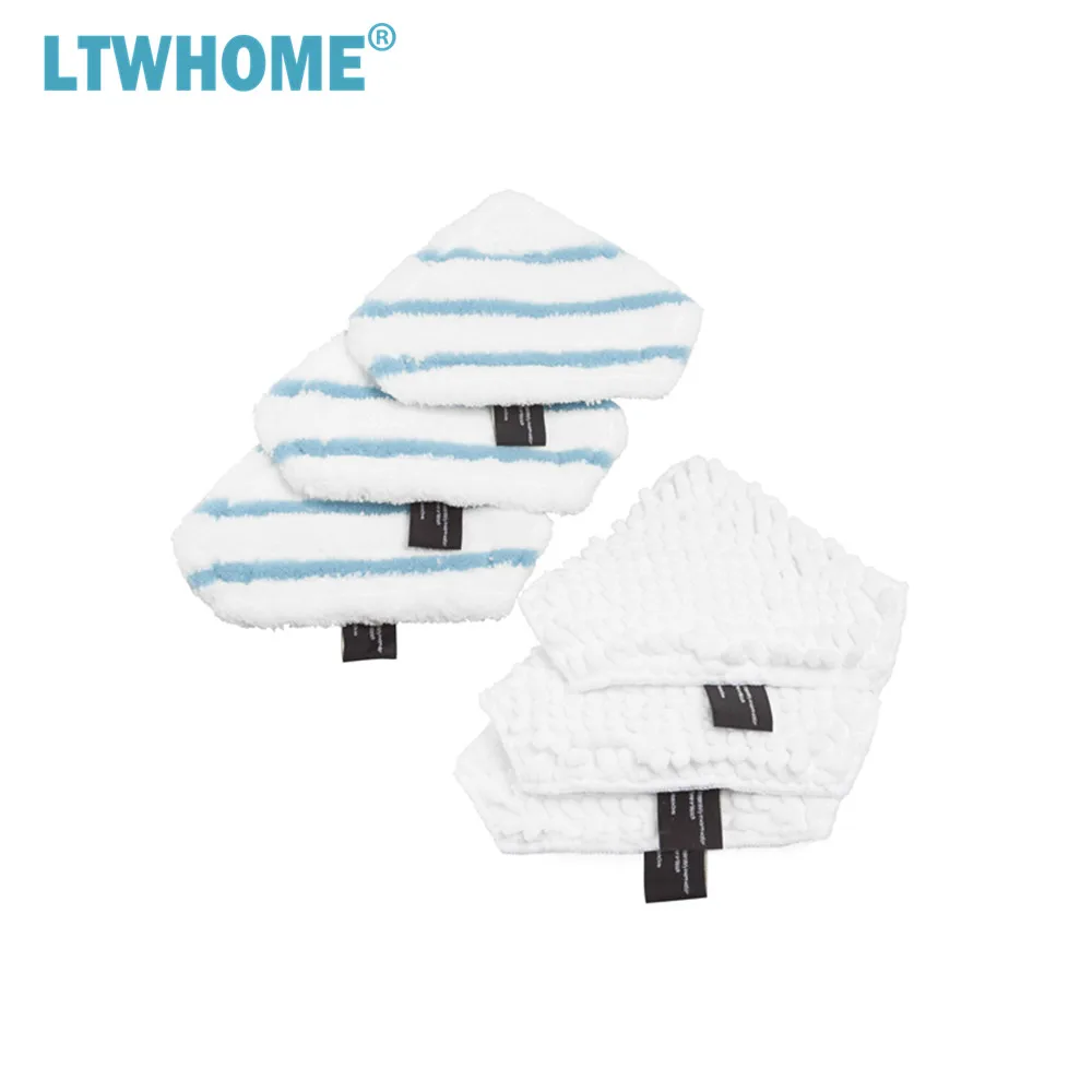

LTWHOME Replacement Microfiber Pads and Coral Pads Set Fit for BLACK+DECKER Steam Mop, Compare to SMP30, FSMP30, FSM1630