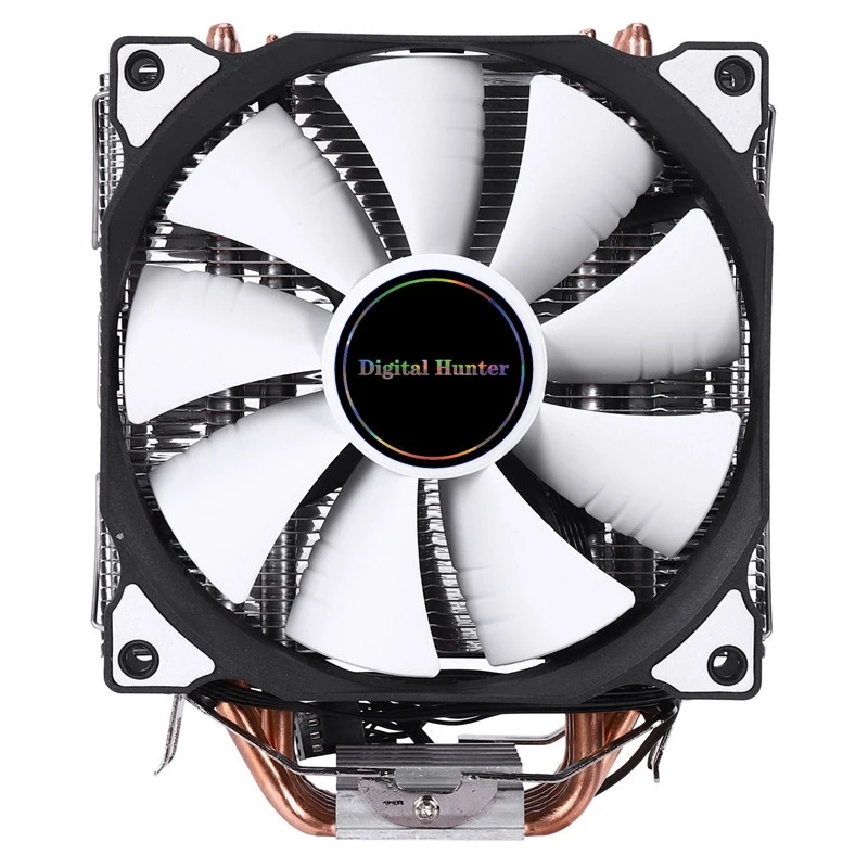 

SR6 main CPU processor radiator 6 heat pipe 3 Pin 12cm dual fan cooling fan support Intel AMD LGA775 1151 115x 1366