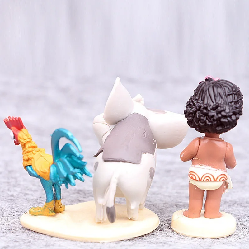 Горячее предложение! Распродажа! 6 12 см Moana Princess Maui Chief Tui Tala Heihei Pua фигурка из ПВХ