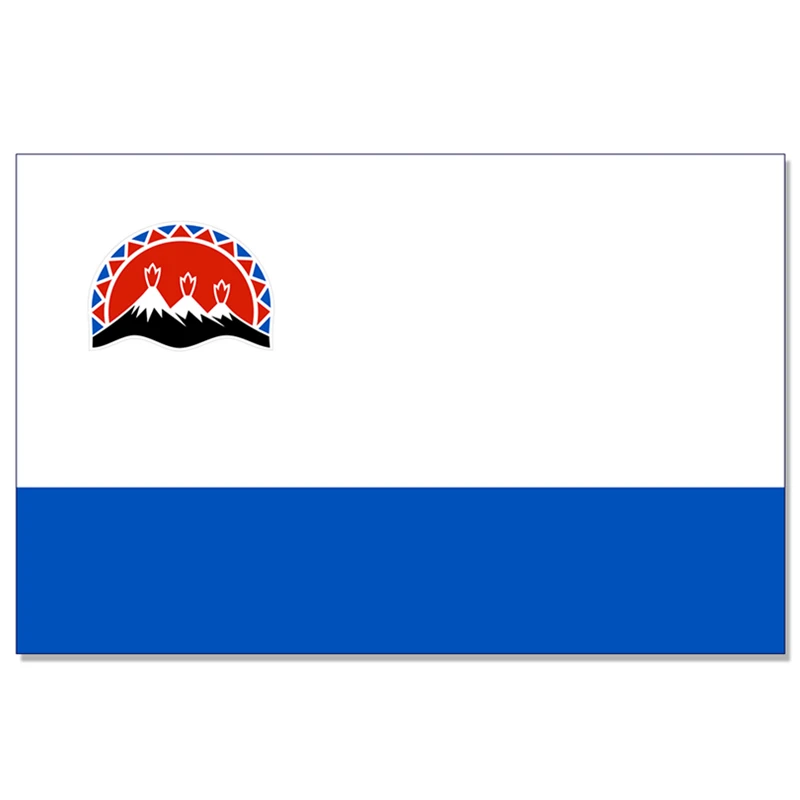 

Kamchatka Krai Flag Russia State Flag 150X90CM 100D Polyester 3x5FT brass grommets custom flag