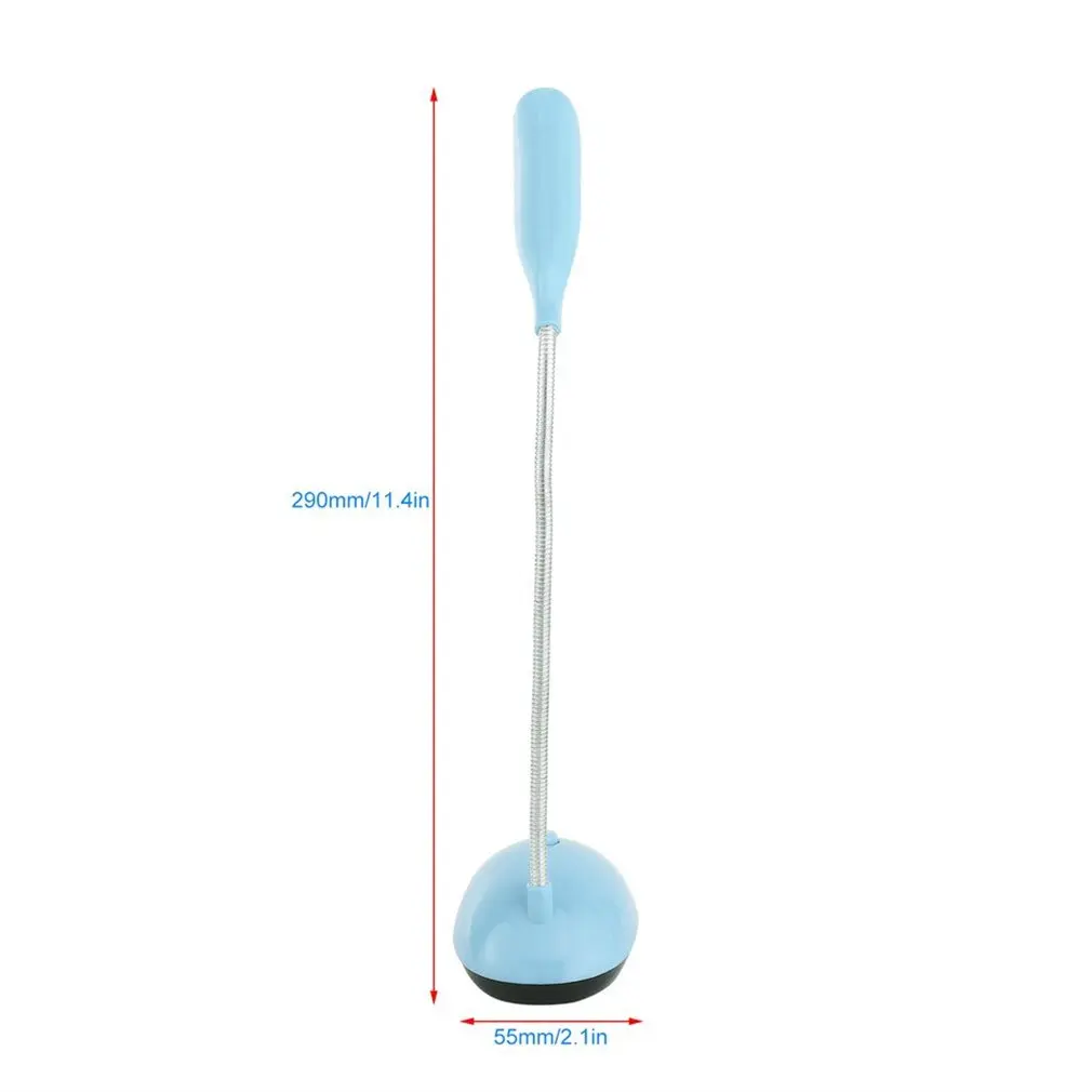 

ICOCO 1pcs Fexiable LED Desk Light AAA Battery Operated Book Reading Lamp Green/ Blue PY-X7188 Drop Shipping Promotion Sale