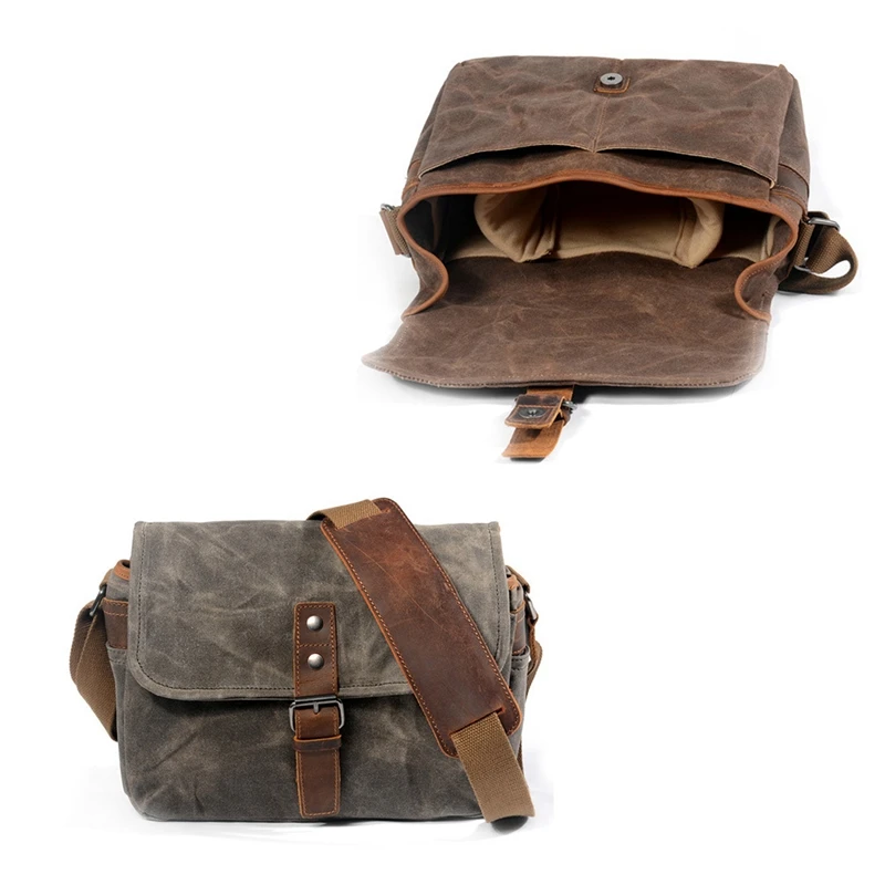 2 шт. Ретро водонепроницаемая сумка для камеры пакеты фотографии Dslr наплечный