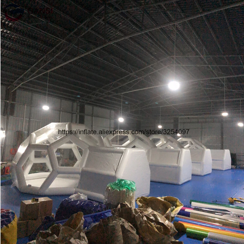 3 м прозрачный надувной воздушный купол палатка с 2 входом Высокое качество