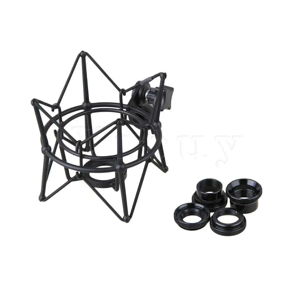 Yibuy металлический цилиндр паук ударный держатель Подставка для Newman U87