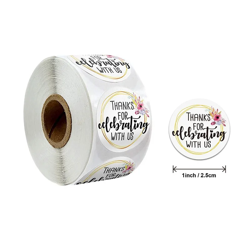 Спасибо за то что отметили нас наклейка на пригласительную открытку свадьбу день