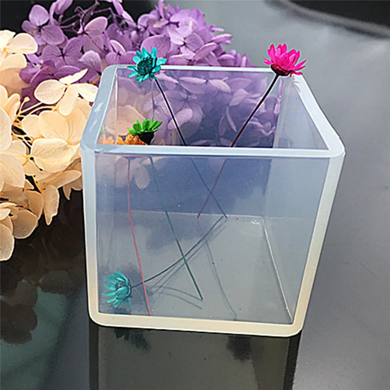 

1Pc Cube Making Resin Casting Mould 20mm To 65mm DIY Silicone Pendant Mold Jewelry Craft Tool