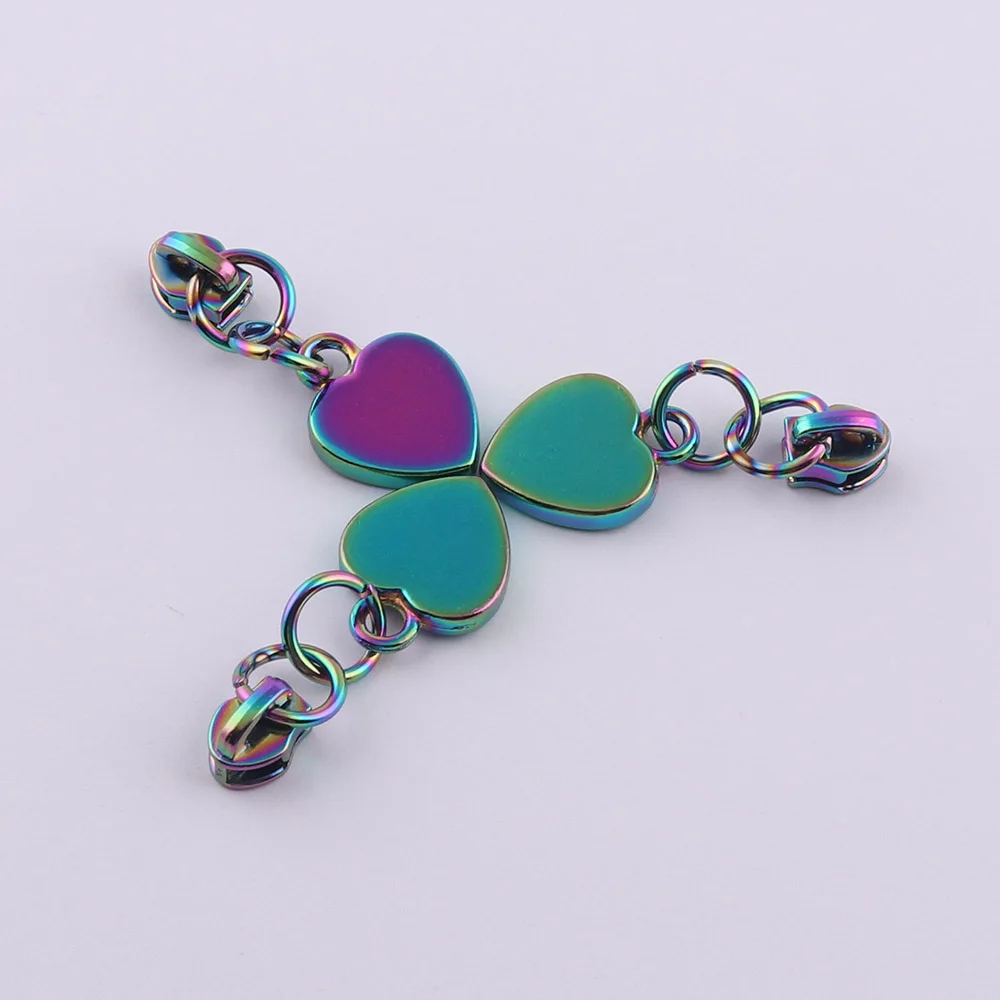 Головка для застёжки-молнии Размеры 3 # Радуга пулер застежки-молнии молния с