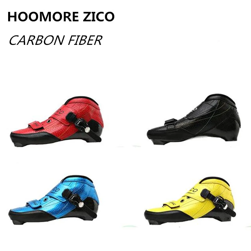 

[2-Layers Carbon Fiber Upper Boot] Rough Surface Inline Speed Skates Shoes for Adults Young Boys Girls Children Skating 30-46