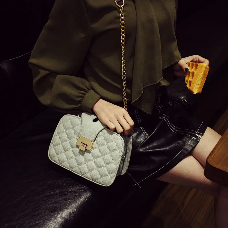 Весенняя Новая модная женская сумка на ремне с цепочкой дизайнерские сумки