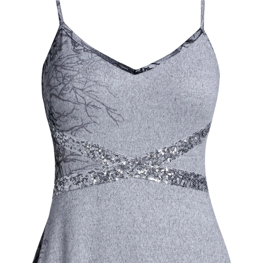 Платье женское вечернее средней вечерние ны без рукавов пикантный топ на