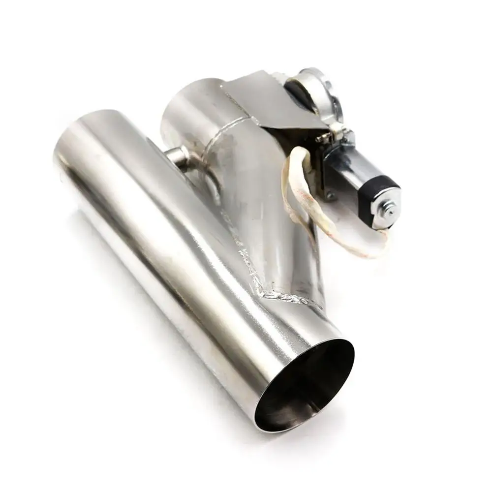 

Single Opening Integrated Y-type Exhaust Valve Electric Exhaust Downpipe Electronic Stop Valve Remote Control
