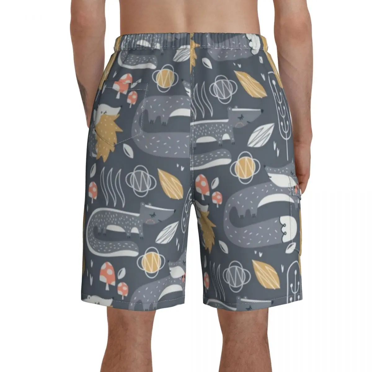 

Tree Board Shorts Swimming Trunks Polyester Men Bathing Pattern Swim Trunks