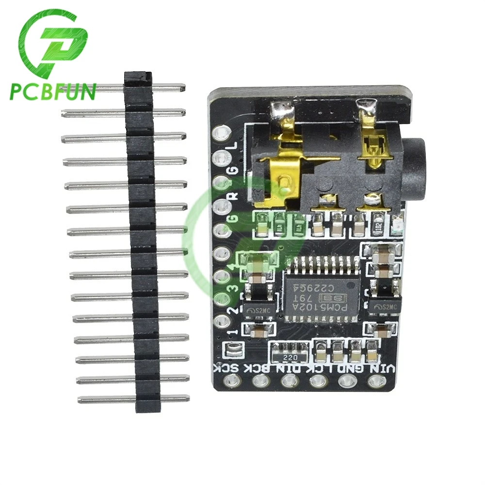 PCM5102 модуль I2S DAC аудио декодер для Raspberry Pi Интерфейс A/V приемник DVD BD плеер hd