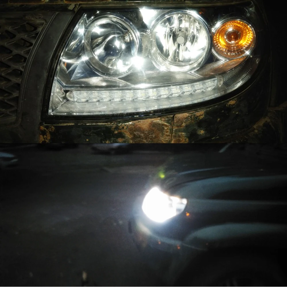 2X авто светодиодный DRL Дневной светильник горки стайлинга автомобилей динамических последовательного тормозной белого и желтого цвета поворота Предупреждение противотуманная фара
