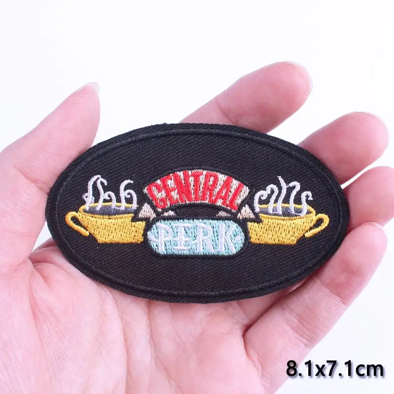 Нашивки в полоску с надписью Social тревога для одежды вышивка хиппи аппликация