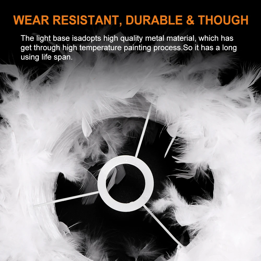 

Modern Luxury Feather Droplight Romantic Hanging Dome Lamp Lamparas Pendant Luminaria Chandelier For Living Room Bedroom