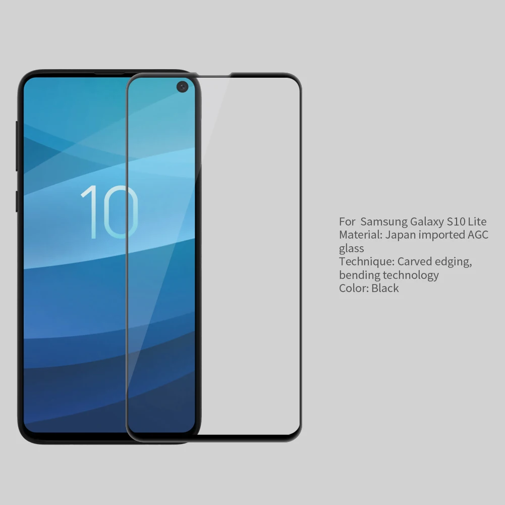 Закаленное стекло Nillkin для Samsung Galaxy S10 Plus + S10E 3D CP MAX полное покрытие Защита экрана