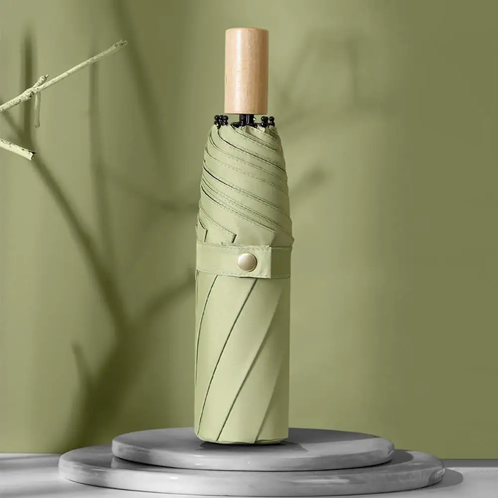 Виниловый Зонт атмосферный однотонный мужской и дорожный ветрозащитный